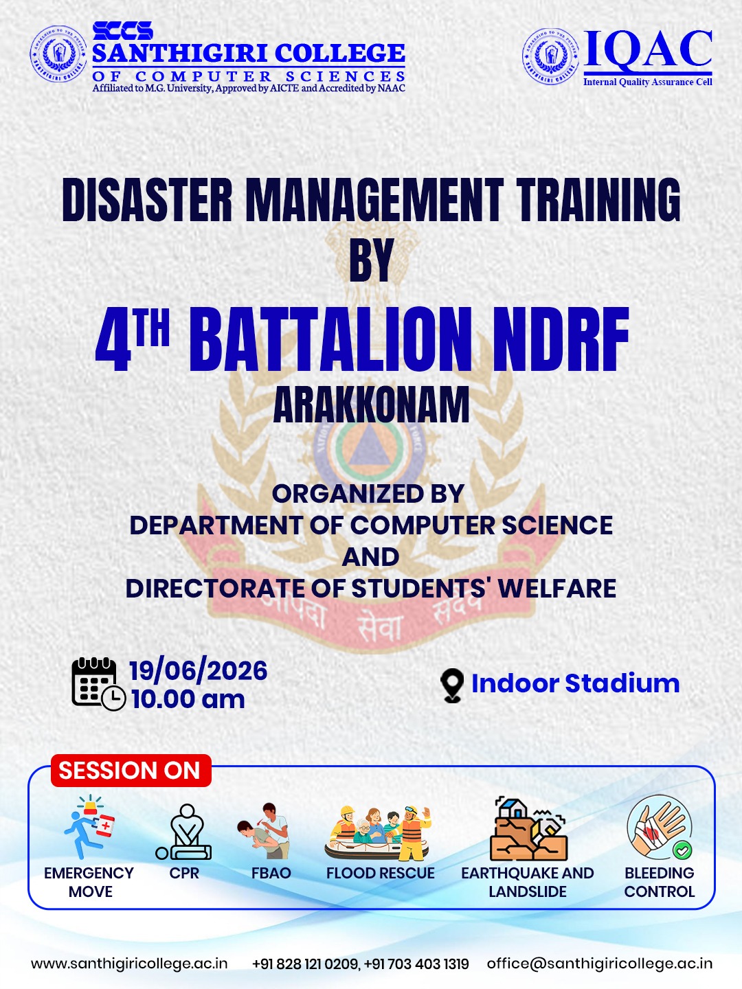 DISASTER MANAGEMENT TRAINING